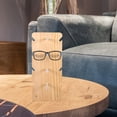 thumbnail image 4 of ifundom Wood Sunglass Rack Khaki Stylish Eyeglasses Holder for Desk Decor and Convenient Organization, 4 of 6