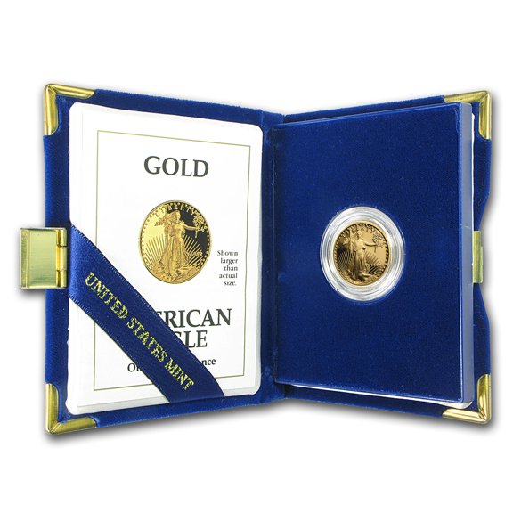 1992-P 1/4 oz Proof American Gold Eagle (w/Box & COA)