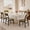 Rustic Brown, variant on Virans Wooden Dining Chairs Set of 6,Modern Dining Chairs with Ergonomic Backrest,Kitchen Dinner Chairs for Kitchen,Dining Room,Black