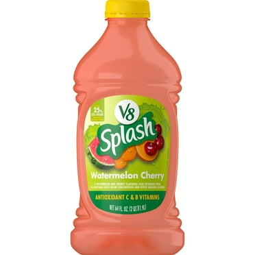 V8 Splash Watermelon Cherry Juice Beverage, 64 fl oz Bottle