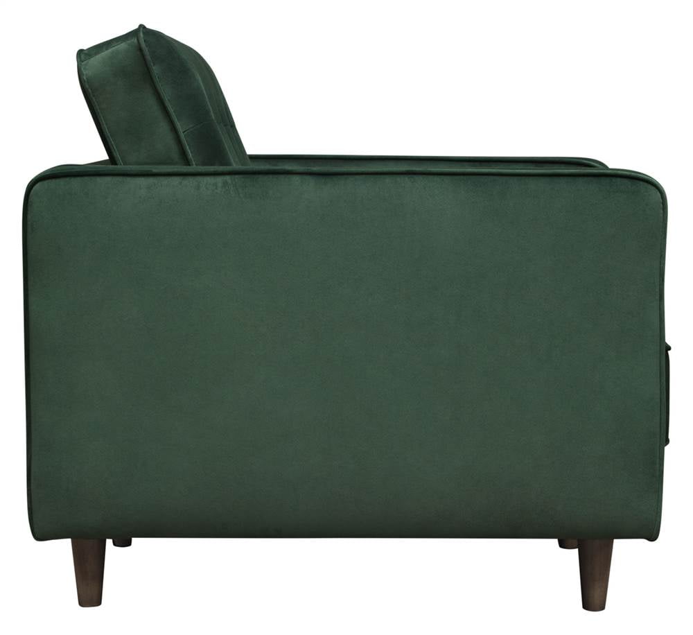 Diamond Sofa Juniper Tufted Chair in Hunter Green Velvet Walmart