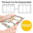 thumbnail image 4 of Yayeee Rocker Switch Wall Plate 3-Gang 6.5"x4.6" Home Decorative Outlet Cover, Cartoon Animals, 4 of 6