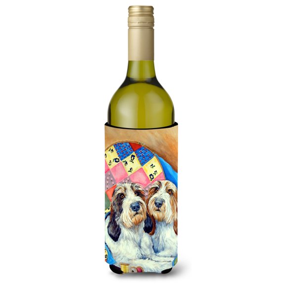 Carolines Treasures 7095LITERK Petit Basset Griffon Vendeen Wine Bottle Hugger Wine Bottle multicolor