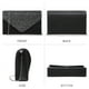 thumbnail image 3 of (00041074- Black) - Women's Evening Bag Envelope Rhinestone Party Prom Clutch Handbag Wedding Purse Shoulder Bag, 3 of 5