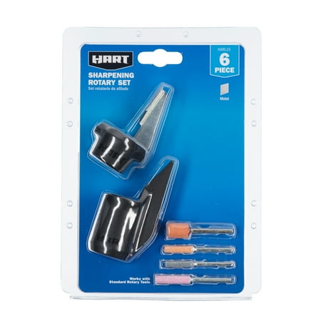 HART 6-Piece Sharpening Rotary Tool Accessory Kit for Blade Sharpening