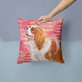 thumbnail image 2 of Carolines Treasures BB9750PW1414 Cavalier Spaniel Love Fabric Decorative Pillow  14Hx14W multicolor, 2 of 4