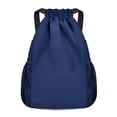 thumbnail image 1 of Khaki-14.1-15.4 inches Mochila con cordón Bolsa de gimnasio Sackpack String Sack Pack Bolsas Negro, 1 of 5