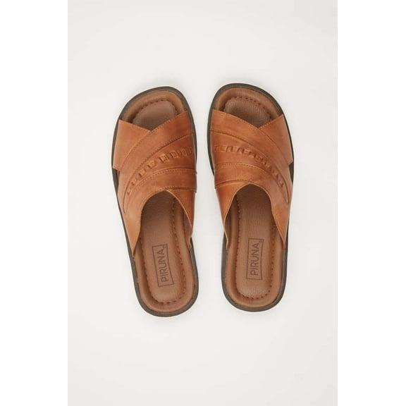 BRAZILIAN UNISEX LEATHER SANDALS BROWN