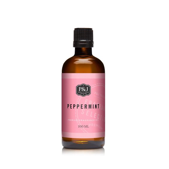P&J Fragrance Oil | Peppermint Oil 100ml - Candle Scents for Candle Making, Freshie Scents, Soap Making Supplies, Diffuser Oil Scents