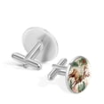 thumbnail image 3 of Elk Elegant Shirt Cufflinks Set for Men, Stainless Steel Fashion Accessories for Business and Formal Occasions, 3 of 6