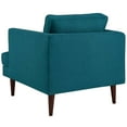 thumbnail image 4 of Armchair Accent Chair, Set of 2, Fabric, Teal Blue, Modern Contemporary Urban Design, Living Lounge Room Hotel Lobby Hospitality, 4 of 4