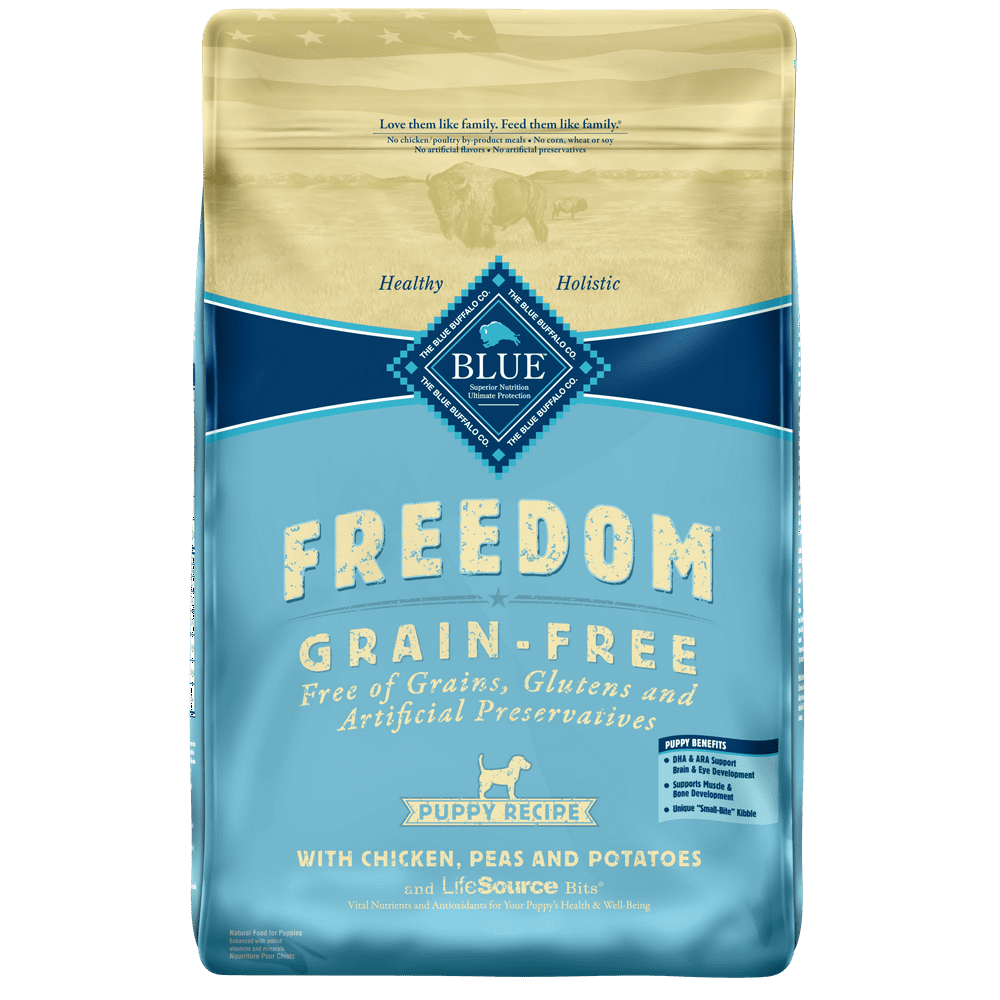Blue Buffalo Freedom Grain Free Natural Puppy Dry Dog Food, Chicken, 24lb