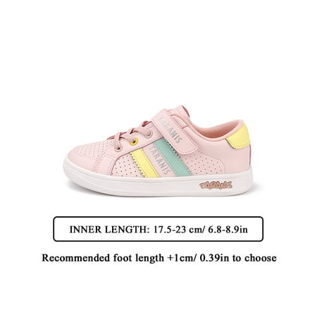

TARANIS New Girls Boys Shoes Color Block Lightweight Hook And Loop Comfy Outdoor Non Slip Walking Shoes For Toddler Children Kids Sneakers Spring And Summer