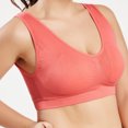 thumbnail image 4 of KIHOUT Deals Women Pure Color Plus Size Ultra-thin Large Bra Sports Bra Full Bra Cup Tops, 4 of 9