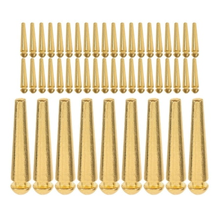 WORGEOUS  50 Pcs Color Board Game Cribbage Pegs Measurement Travel Golden