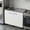 White, variant on Tuhome Napoles Utility Sink with Cabinet, Stainless Steel Countertop, Interior Storage