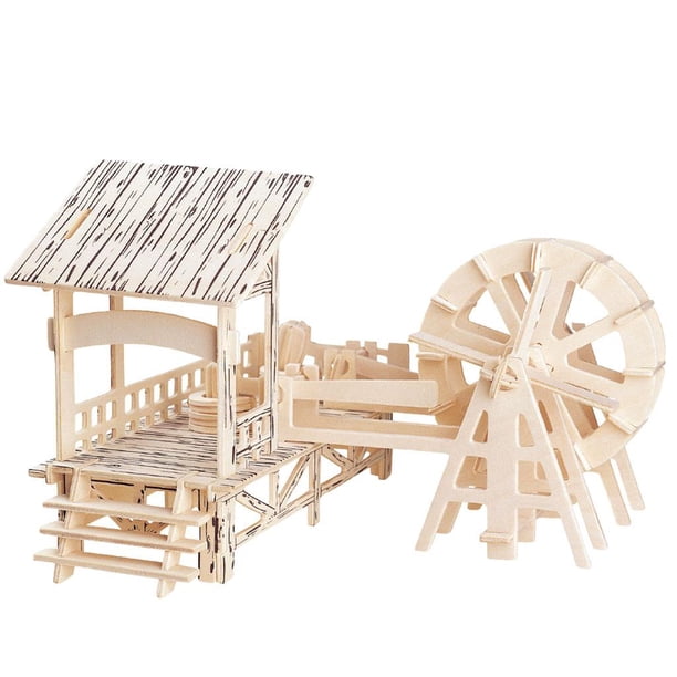 Kit de construcción de rompecabezas de madera 3D con sentido de la dirección