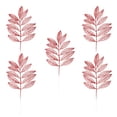 thumbnail image 1 of 5pcs decoración navideña hojas de plantas artificiales ahuecan hacia fuera las hojas del poder del brillo, 1 of 7