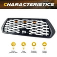 thumbnail image 3 of AMERICAN MODIFIED Mesh Grille w/ Amber Lights for 2016-2023 Tacoma, Matte Black, 3 of 11