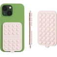thumbnail image 1 of YWC-Double || Silicone Suction Phone Case Adhesive Mount | (Double - Chalk Pink), 1 of 4