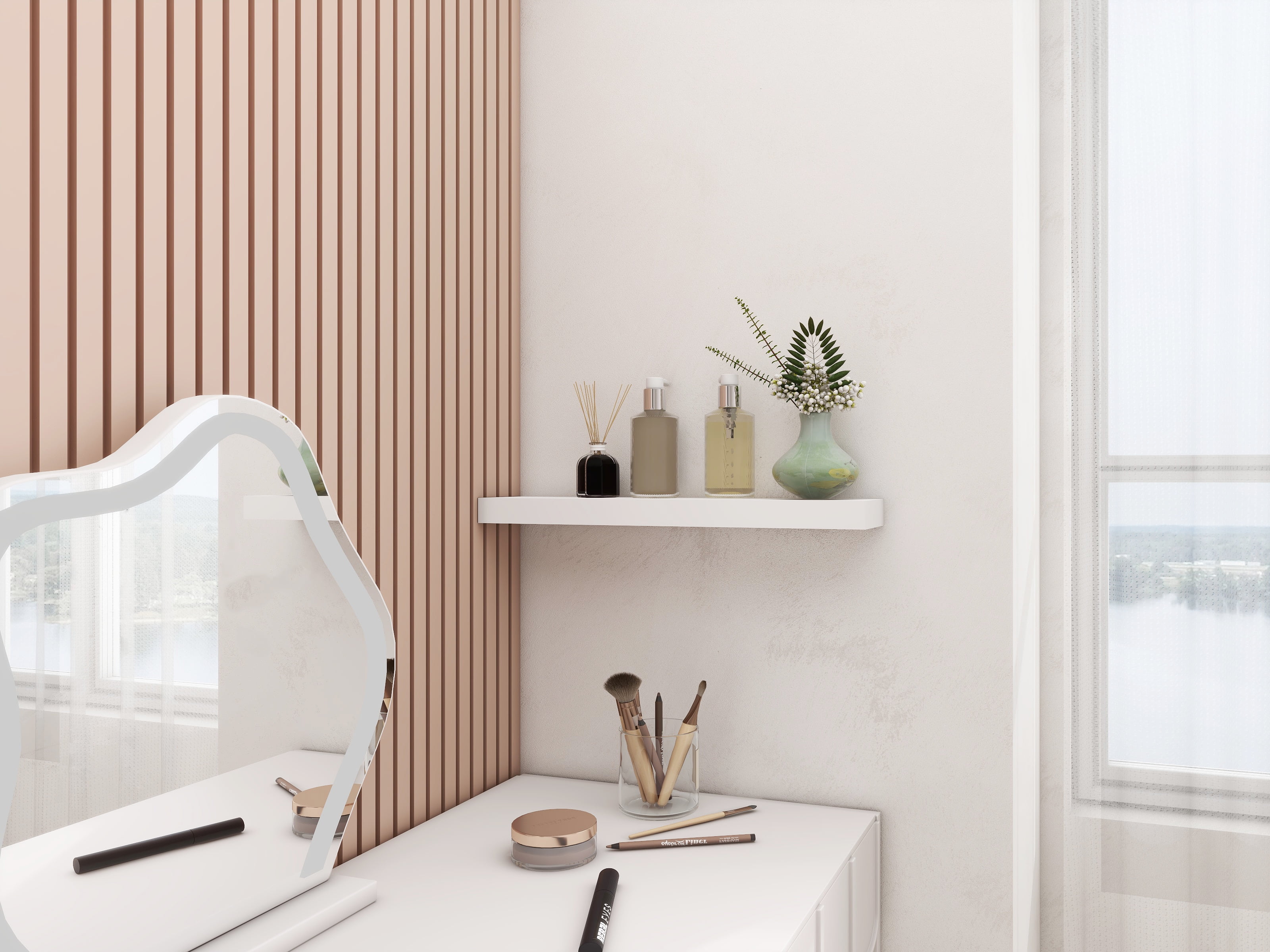 Mainstays White 18 in Floating Shelf