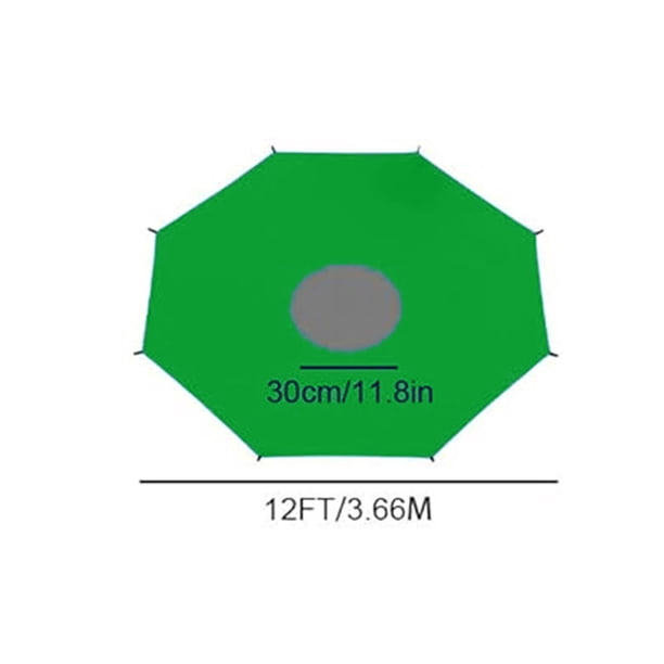 Sombrilla para Trampolín, Protección Climática, Dosel con Correas, Revestimiento UV para Trampolines Redondos, Juego en el Patio Trasero, Uso Exterior