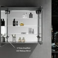 thumbnail image 3 of Blossom Sirius 30" LED Medicine Cabinet | Aluminum Frame | Adjustable Shelves| Smart Memory | Defogger, 3 of 7
