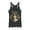 Black Heather, variant on Women's Aladdin Jasmine Ornate Frame  Racerback Tank Top Black Heather Small