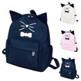 thumbnail image 2 of Womens Backpack Fashion Casual Cute Cat Ears Travel Backpack Canvas Rucksack, 2 of 10