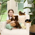 thumbnail image 3 of Tezituor 4Pcs Dachshund Stuffed Animal 18'' Mommy Stuffed Weiner Dog with 3 Puppies Plush Toy, 3 of 9