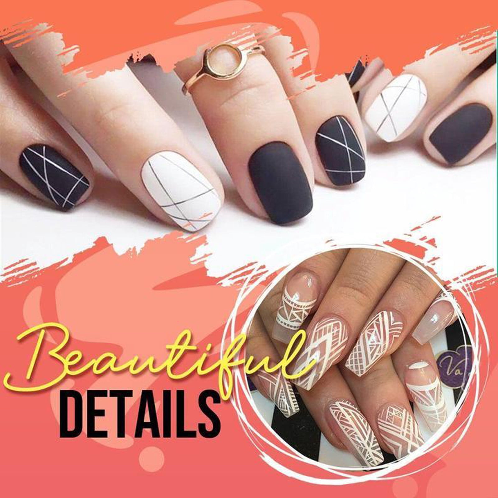 Nail Things You Need Nail Dot Pen Cute Nails Styles False Nail Holder for Designing Loyalty Cards for Nail Salon Nail Things for Kids Nail Stamping Polish Fall Colors Loyalty Cards for Nails Manicure