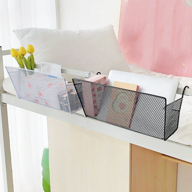 Cesta de Almacenamiento de Metal - Organizador Colgante Multiusos para Dormitorio, Negro MNFD