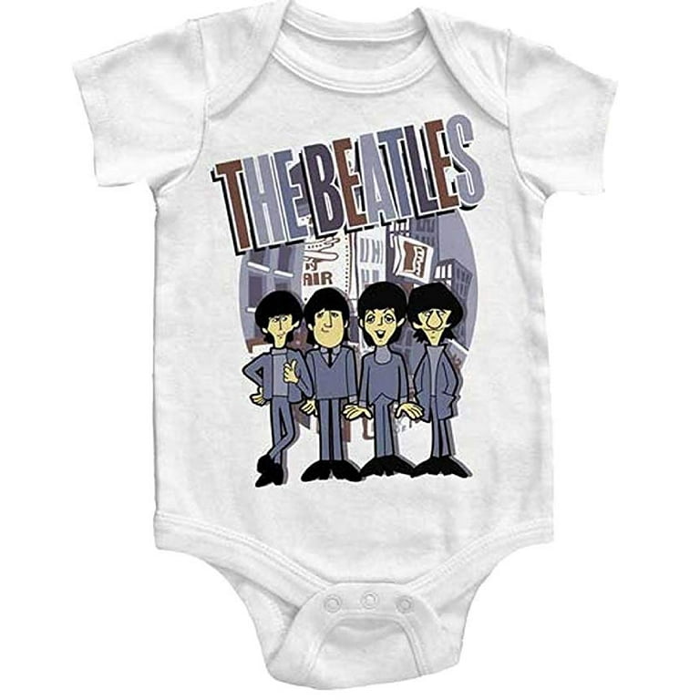 Overgang Perth Blackborough lidenskabelig The Beatles The City Baby Romper T-Shirt Lennon McCartney Ringo -  Walmart.com