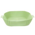 thumbnail image 5 of OUNONA Green Silicone Air Fryer Liner Reusable Heatresistant Cooking Mat for Home Use 10 Inch, 5 of 8