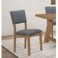 thumbnail image 2 of Sharon Fabric Upholstered Dining Side Chair Brown (Set of 2), 2 of 13