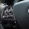 thumbnail image 4 of Real Bright Soft Car Interior Carbon Fiber Sticker Decoration9Pcs For Jaguar XF 2009-2011 Carbon Fiber Interior Steeing Wheel Kit CoverAuto Car Protection Interior Accessories, 4 of 8