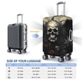 thumbnail image 6 of Fotbe Vintage Winged Rose Skull Luggage Cover Protector,Suitcase Protector,Scratch and Dirt Resistant,Fits 18-32 Inch Luggage-X-Large, 6 of 9