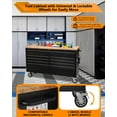 thumbnail image 4 of M optimized 61" Rolling Tool Chest with 9 Drawers, Lockable Tool Cabinet with Wheels, Mobile Workbench for Garage and Workshop Storage, Large Rolling Tool Chest, 4 of 7