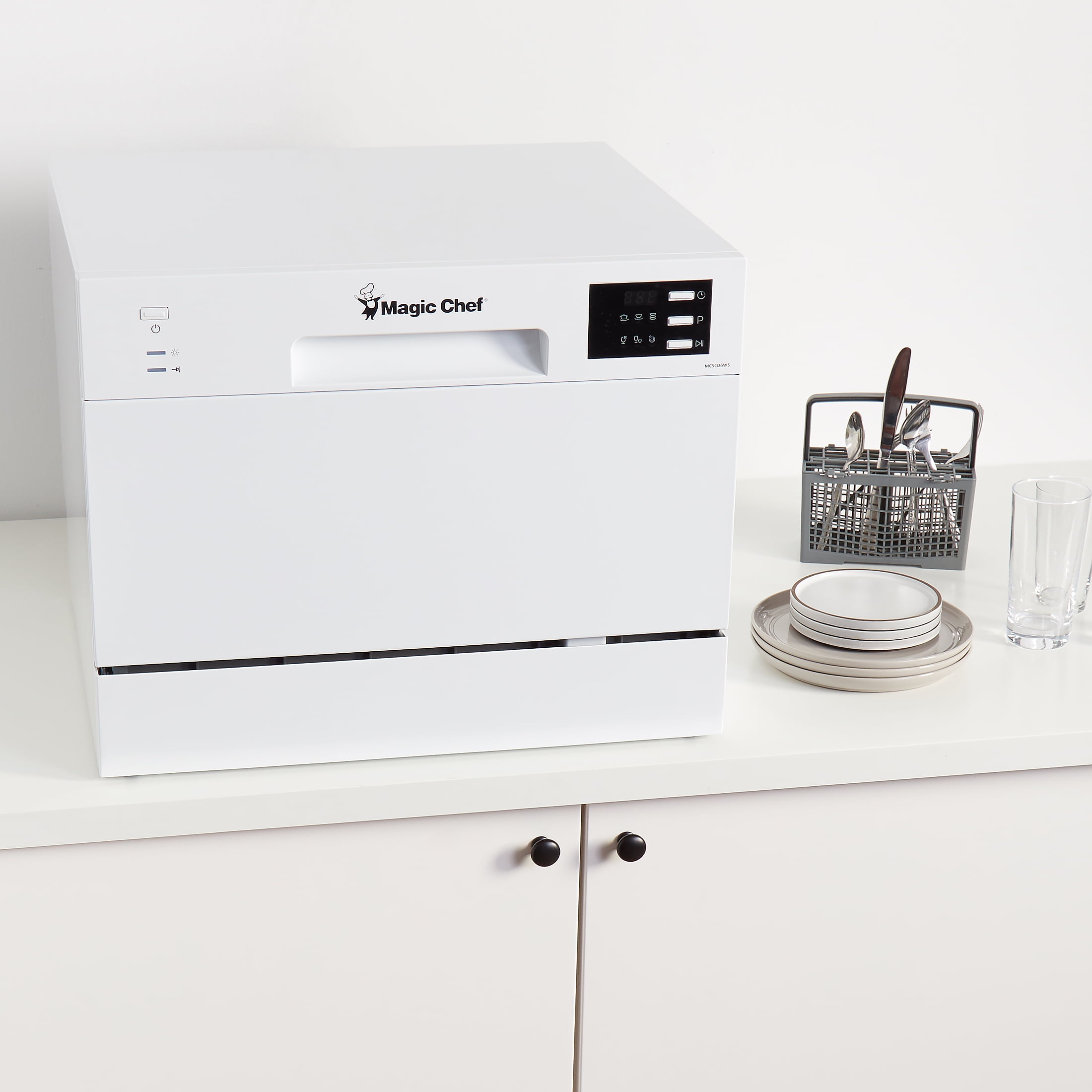 Portable Countertop Dishwashers White Dishwashers Magic Chef