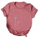 thumbnail image 1 of Blusa de camiseta informal con estampado de manga corta y cuello redondo de verano para mujer a la moda Fridja  hjk1343, 1 of 4