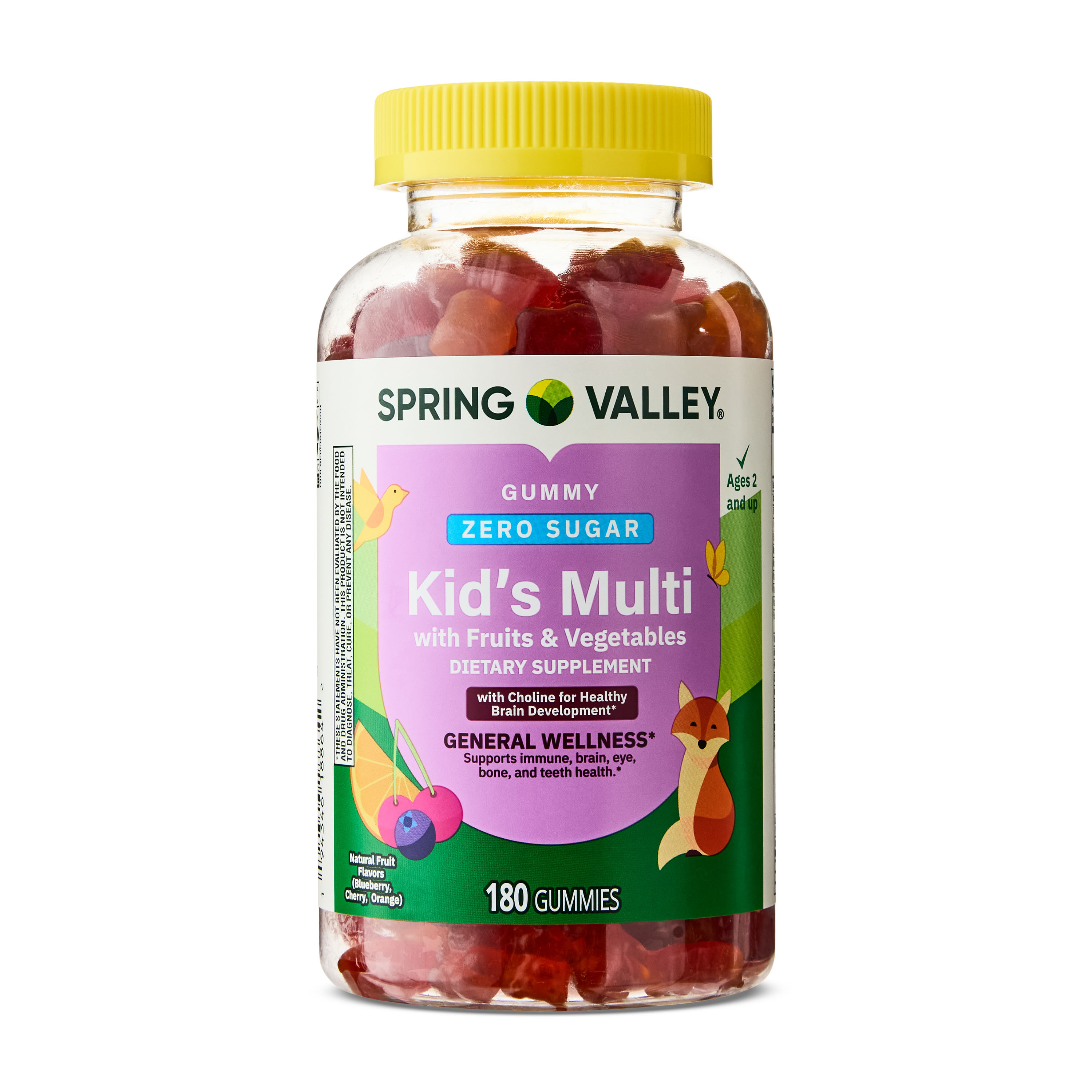 Spring Valley Zero Sugar Kids Multi Gummy, 180 Count photo 1