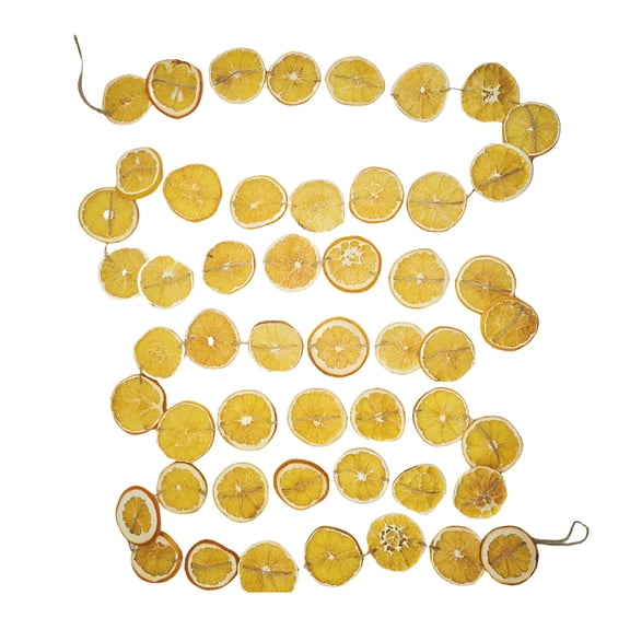 GASTROPOD Christmas Tree Decoration Rattan Orange Slices Long Rattan Christmas Tree Pendant Fireplace Home Decoration