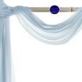 thumbnail image 6 of MDS pack of 2 panels (30" width x 20Ft Long) Wedding Arch Draping Fabric sheer Chiffon Fabric Drapery for Wedding Ceremony - baby Blue, 6 of 7