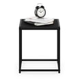 thumbnail image 4 of Furinno Camnus Side Table, Black End Table with Metal Frame, Square Open Frame Night Stand, Bedside Table, Easy Assembly, for Living Room, Bedroom, Dark Americano, 4 of 5