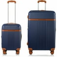 thumbnail image 4 of CHAMPS Vintage Collection, 2-piece Hardside Luggage set, Navy, 4 of 41