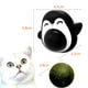 thumbnail image 2 of 3 bolas de hierba gatera con forma de pingüino, bolas de menta giratorias, 2 of 6