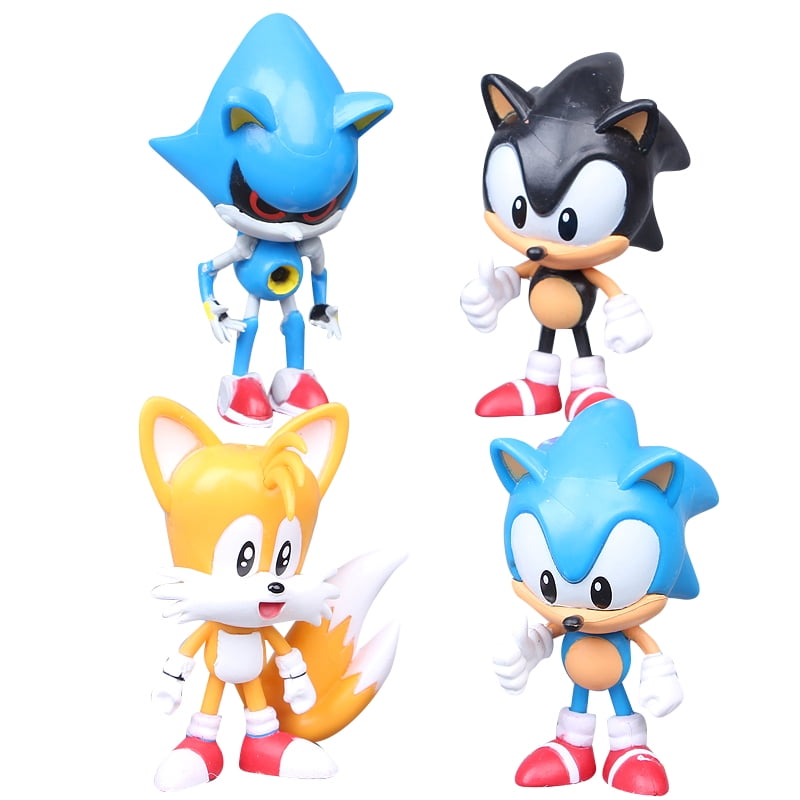 Sonic the Hedgehog Classic Sonic, Tails, Metal Sonic, Figure Set of 4