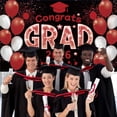thumbnail image 4 of Congrats Grad 2026 Banner, Large Graduation Banner Red Graduation Party Decorations, Class of 2026 Grad Photo Backdrop Graduations Party Supplies 8x4ft, 4 of 5
