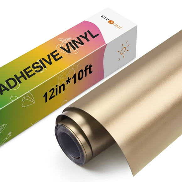 Vinilo HTVRONT Chrome Gold Metadata de 3 m en oro metalizado mate