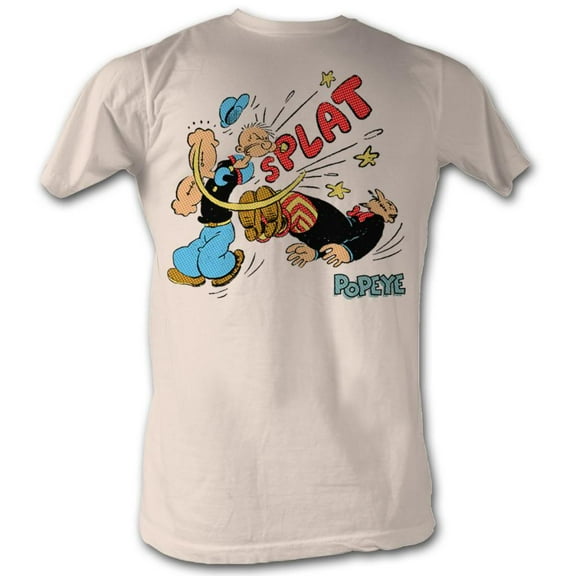 Popeye Sailor Punch Natural Adult T-Shirt